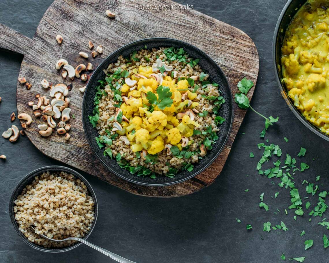 Veganes Rezept: Blumenkohlcurry