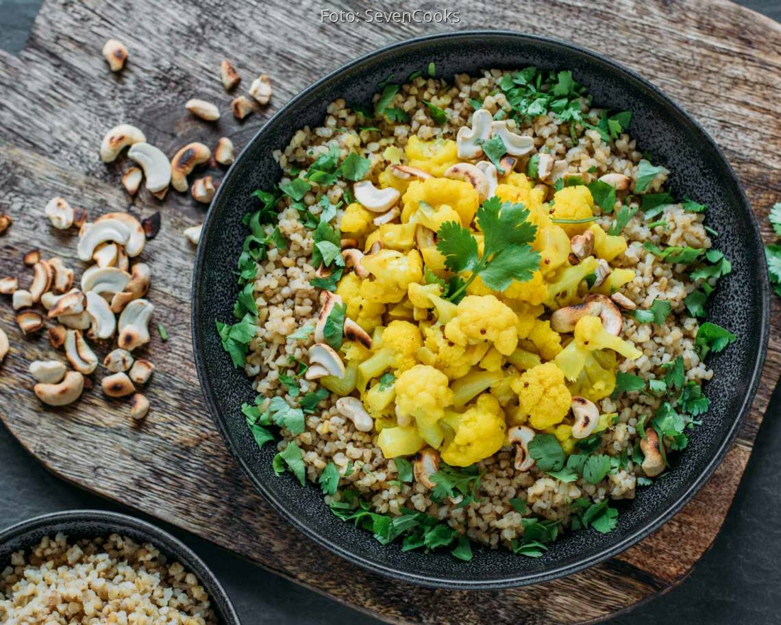Veganes Rezept: Blumenkohlcurry