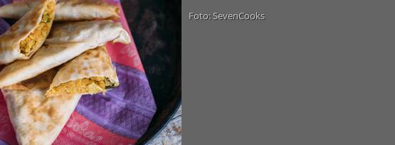 Rezeptbild für "Blumenkohlreis Samosas"