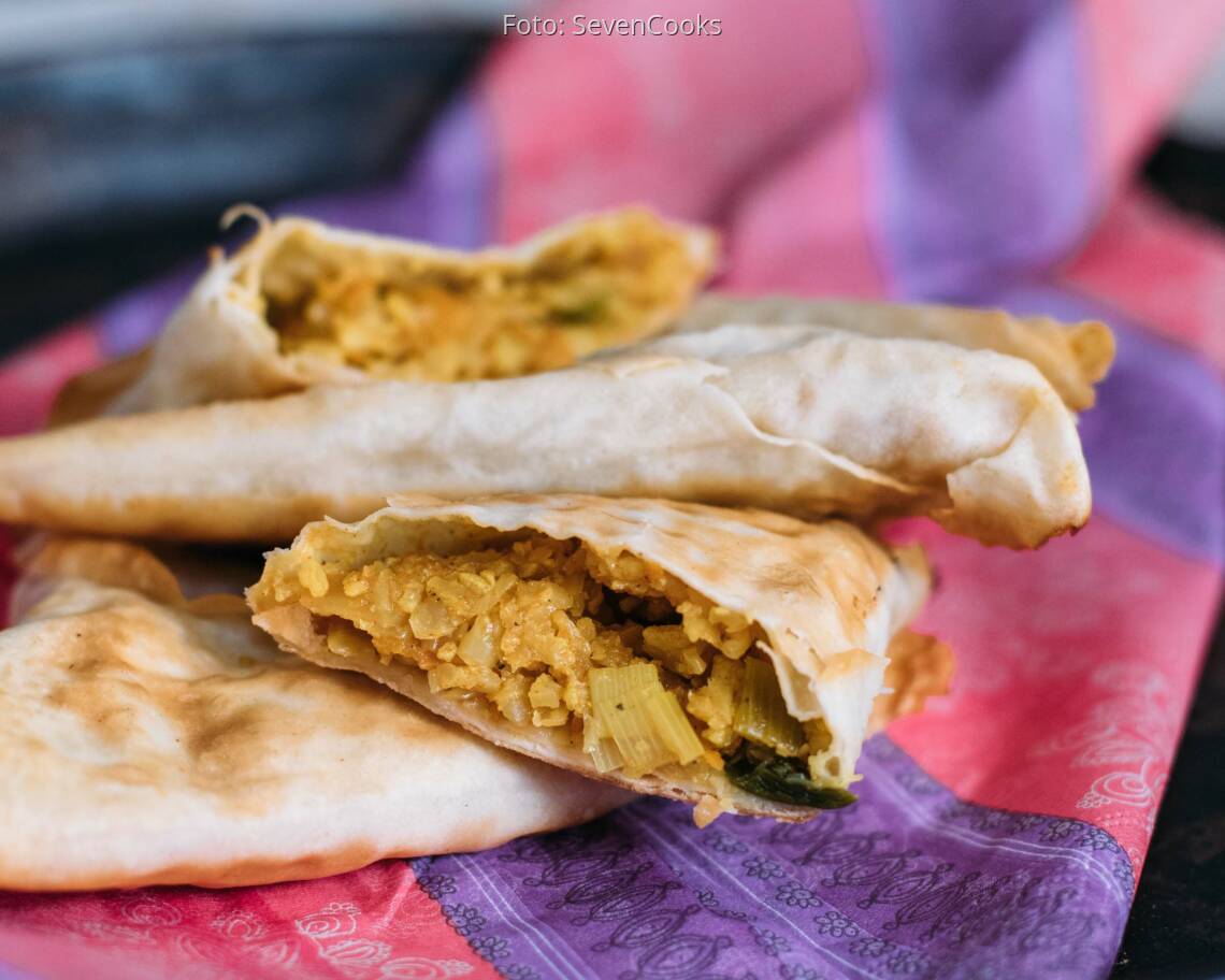 Fertiges Rezept: Blumenkohlreis Samosas_3