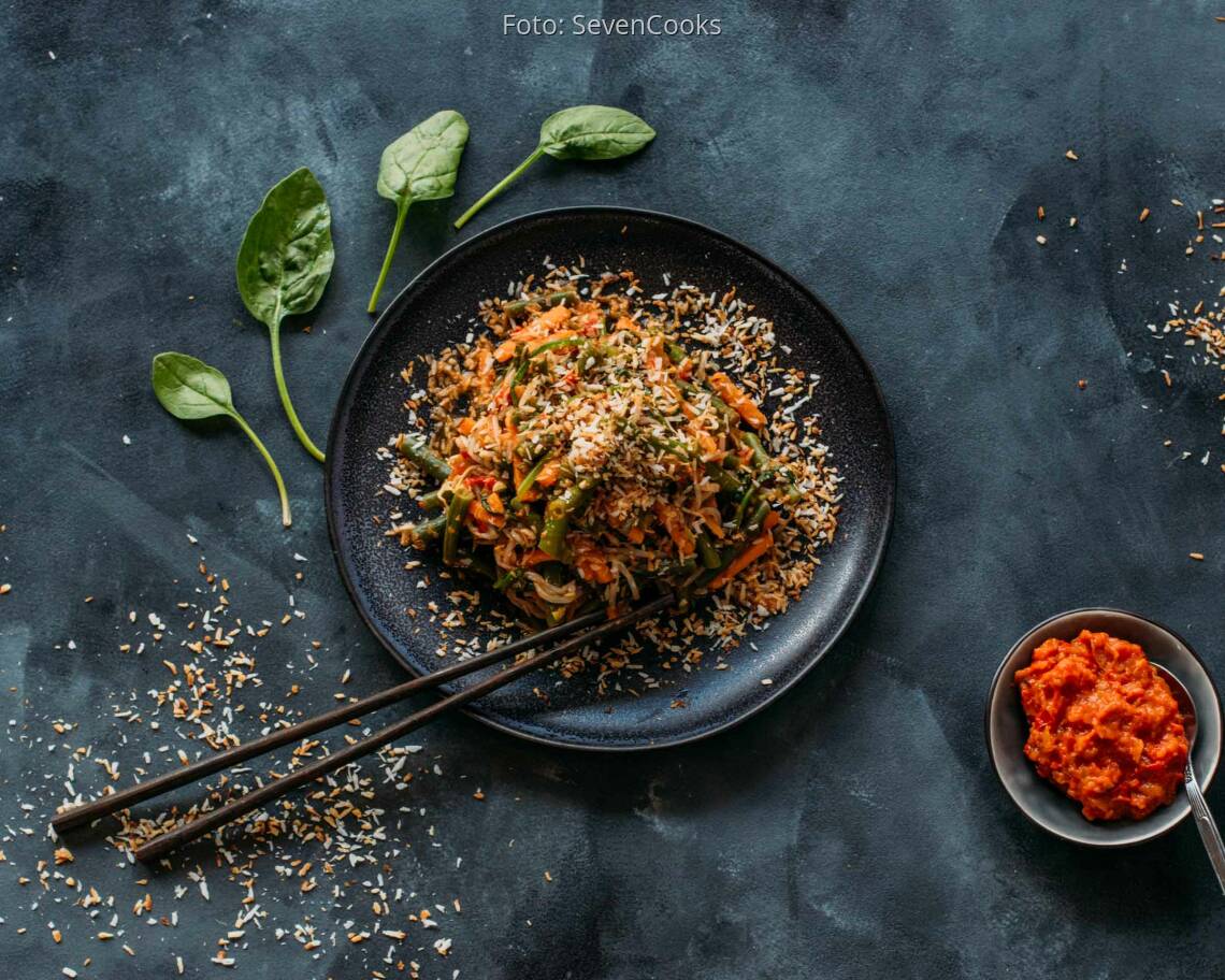 Veganes Rezept: Bohnen-Kokos-Salat mit Sambal 3
