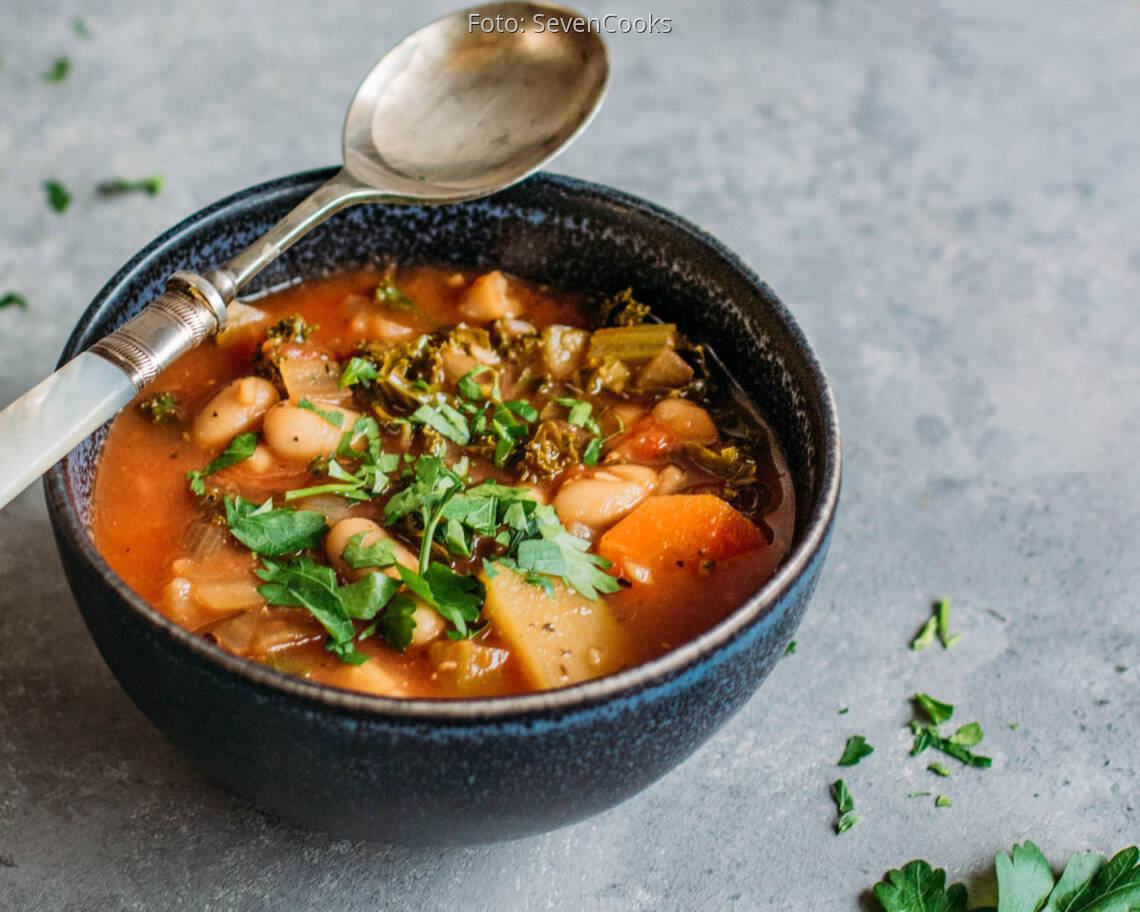Veganes Rezept: Bohnen-Minestrone 1