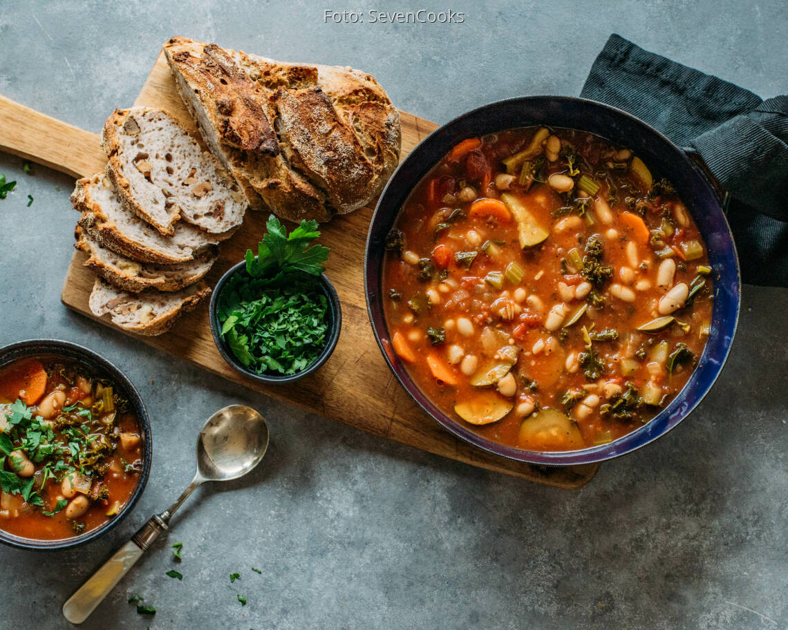 Veganes Rezept: Bohnen-Minestrone 2