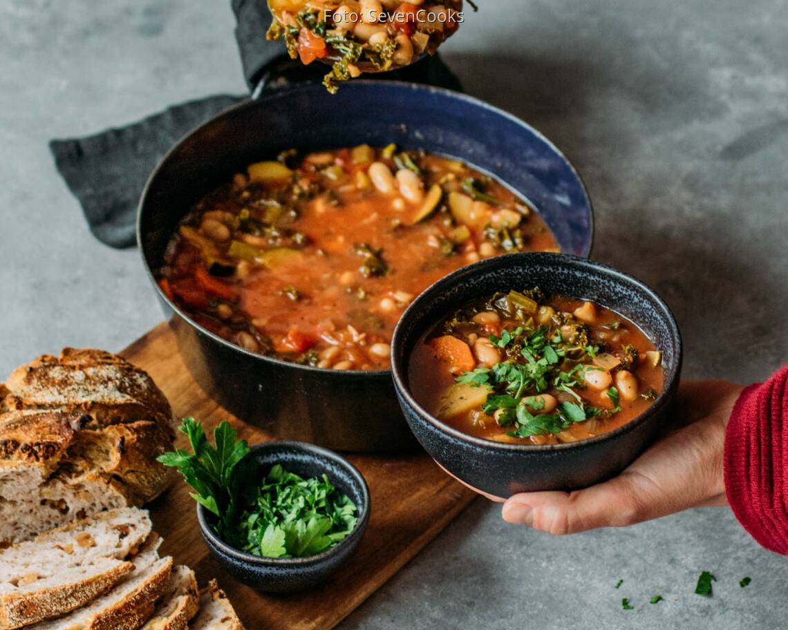 Veganes Rezept: Bohnen-Minestrone 3