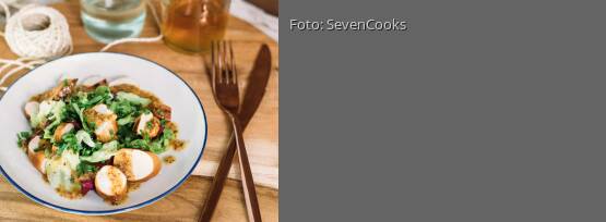 Rezeptbild für "Brezensalat mit süßem Senf Dressing"