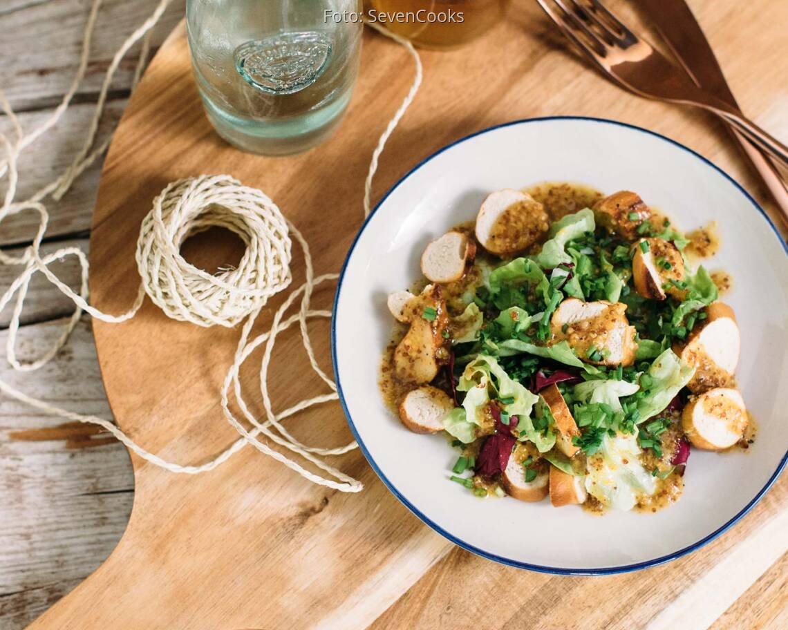 Veganes Rezept: Brezensalat mit süßem Senf Dressing_2