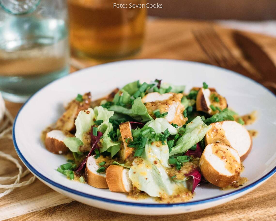 Veganes Rezept: Brezensalat mit süßem Senf Dressing_3