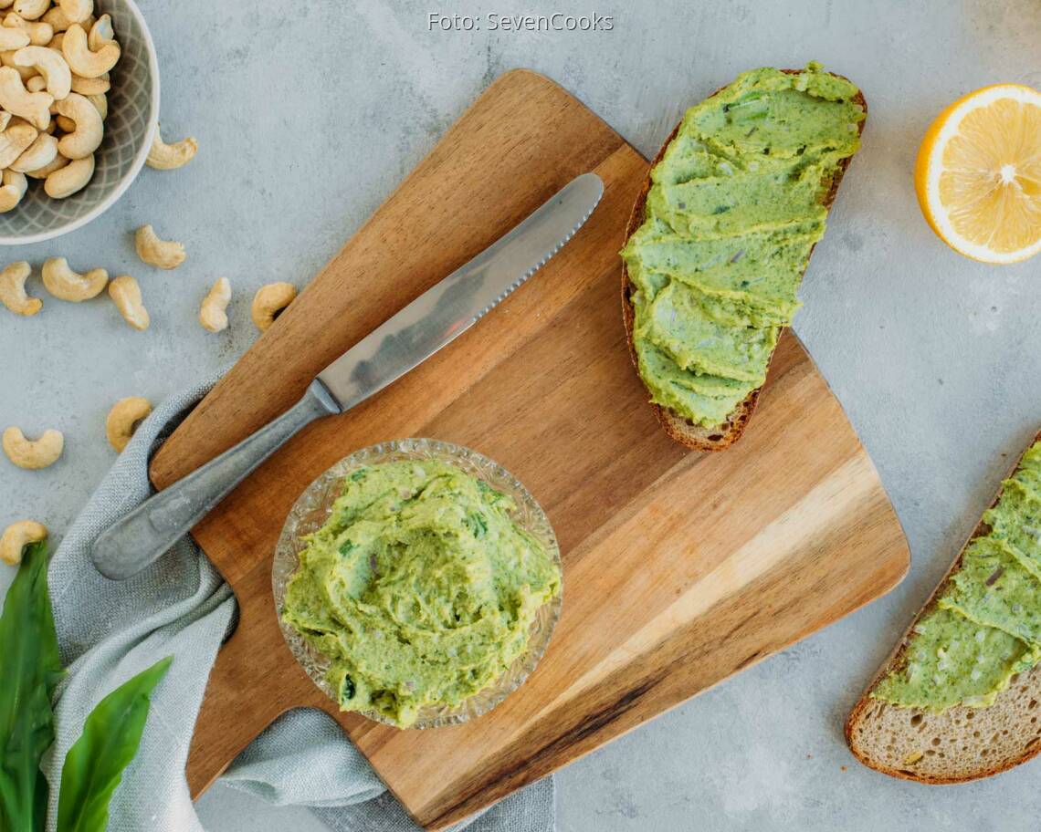 Veganes Rezept: Bärlauch-Frischkäse 1