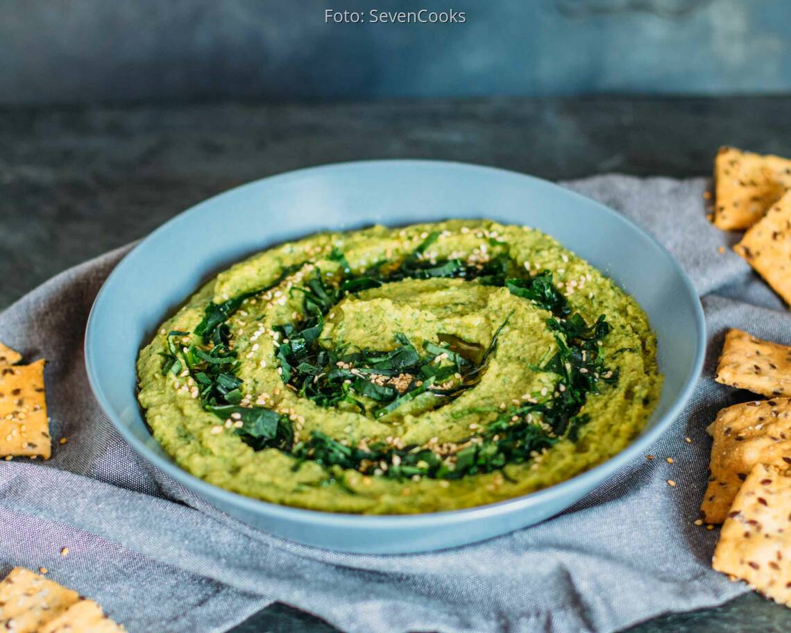 Veganes Rezept: Bärlauch-Hummus 2
