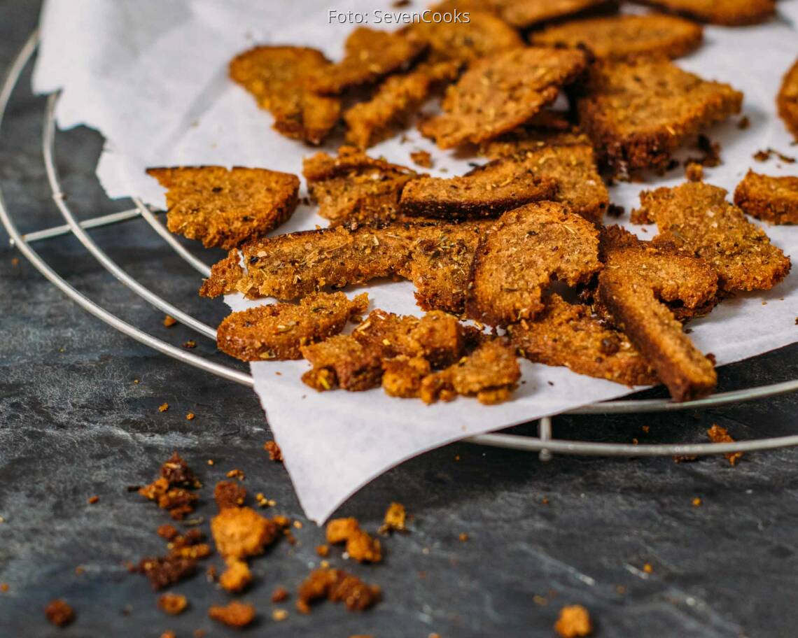 Veganes Rezept: Brotchips 3