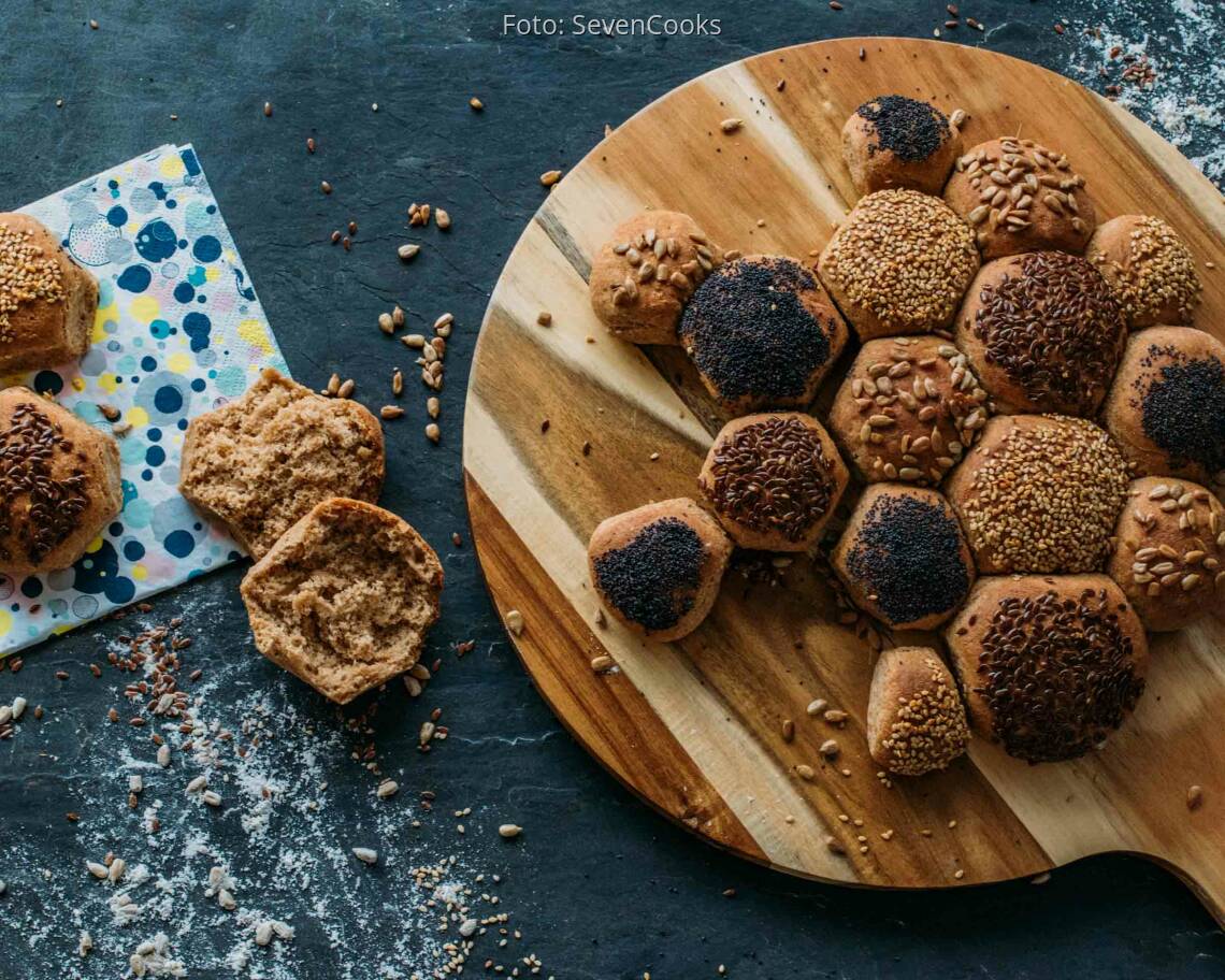 Veganes Rezept: Brötchenkranz 2