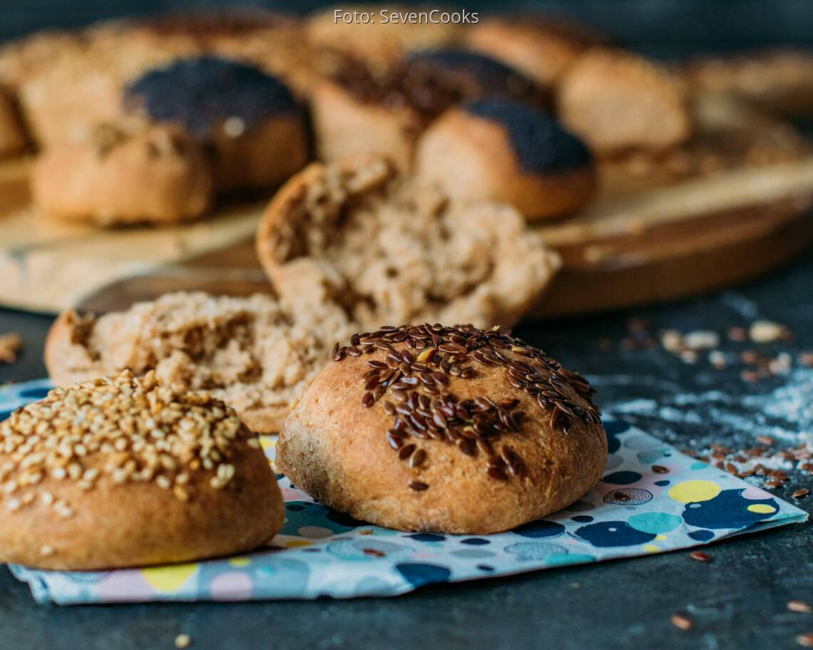 Veganes Rezept: Brötchenkranz 3