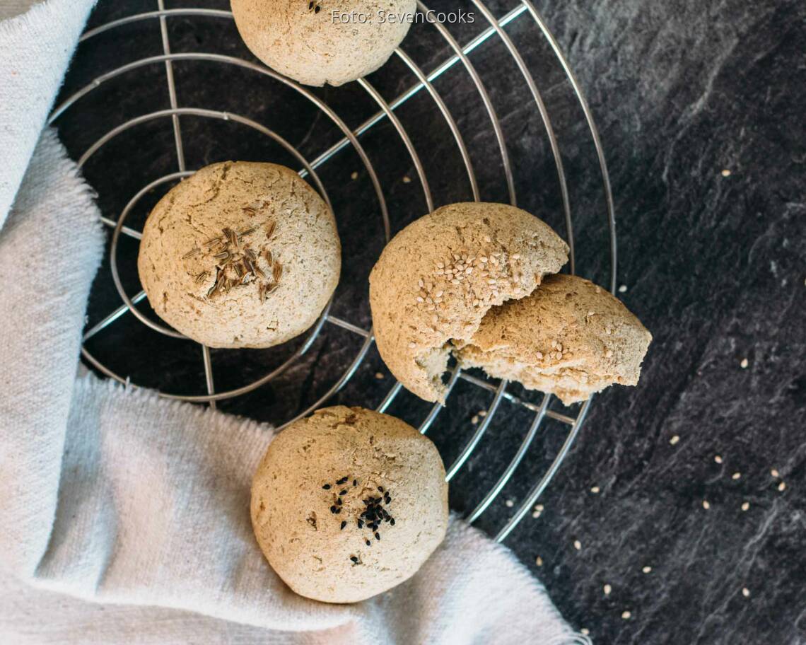 Veganes Rezept: Buchweizenbrötchen 2