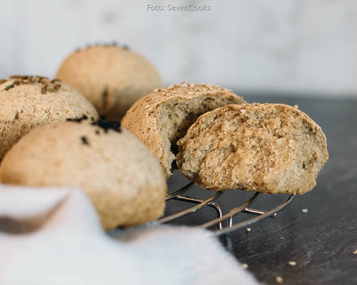 Veganes Rezept: Buchweizenbrötchen 3