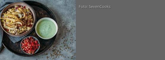 Rezeptbild für "Bulgurpfanne mit Fenchel und Granatapfel"