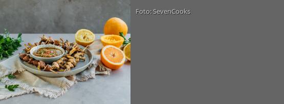 Rezeptbild für "Champignonspieße mit Chimichurri"