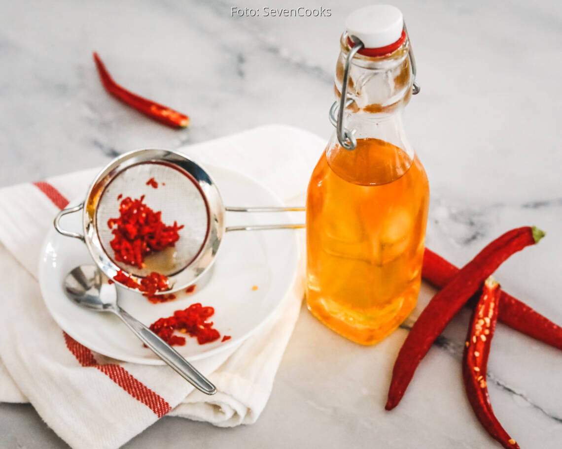 Veganes Rezept: Chili-Öl 2