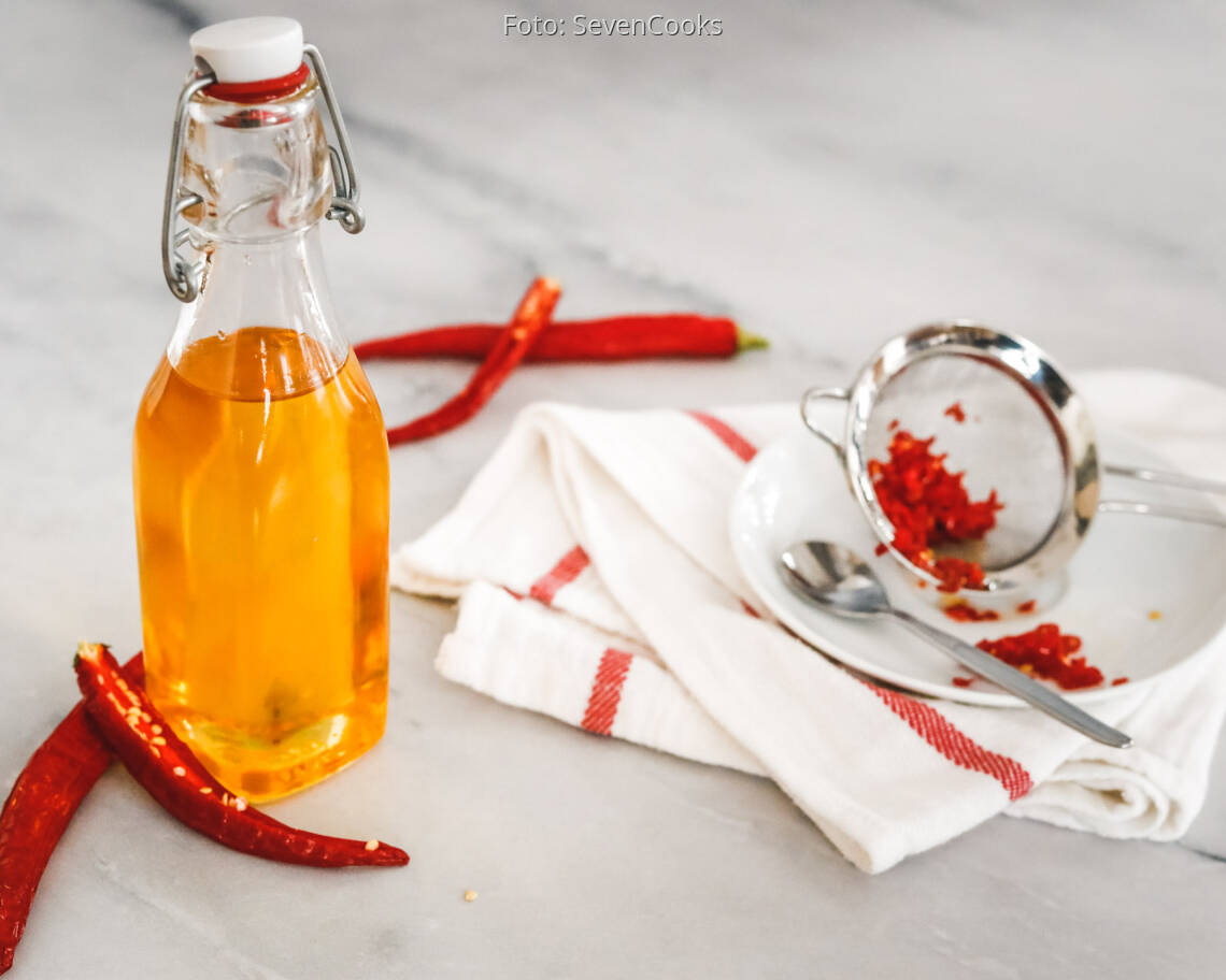 Veganes Rezept: Chili-Öl 3