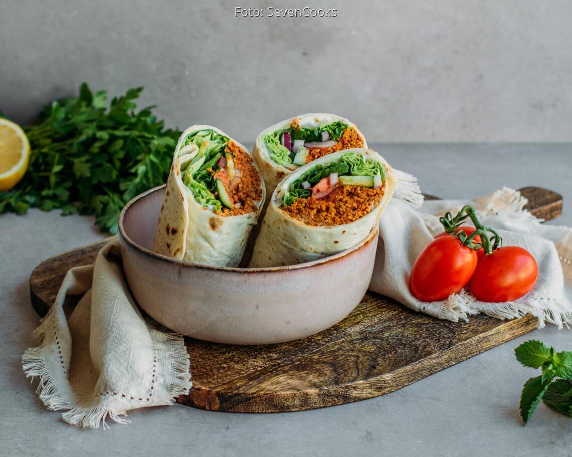 Veganes Rezept: Cig Köfte Wrap 2