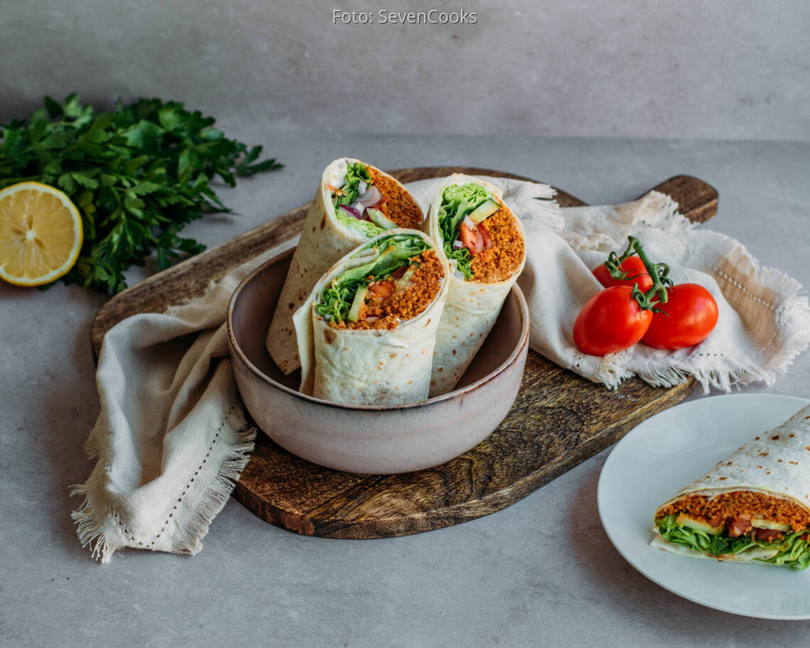 Veganes Rezept: Cig Köfte Wrap 3