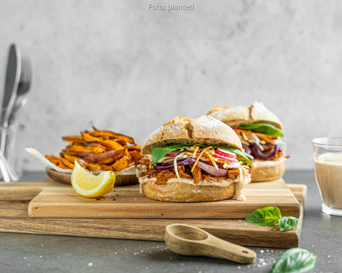 Veganes Rezept: Coleslaw Pulled Burger