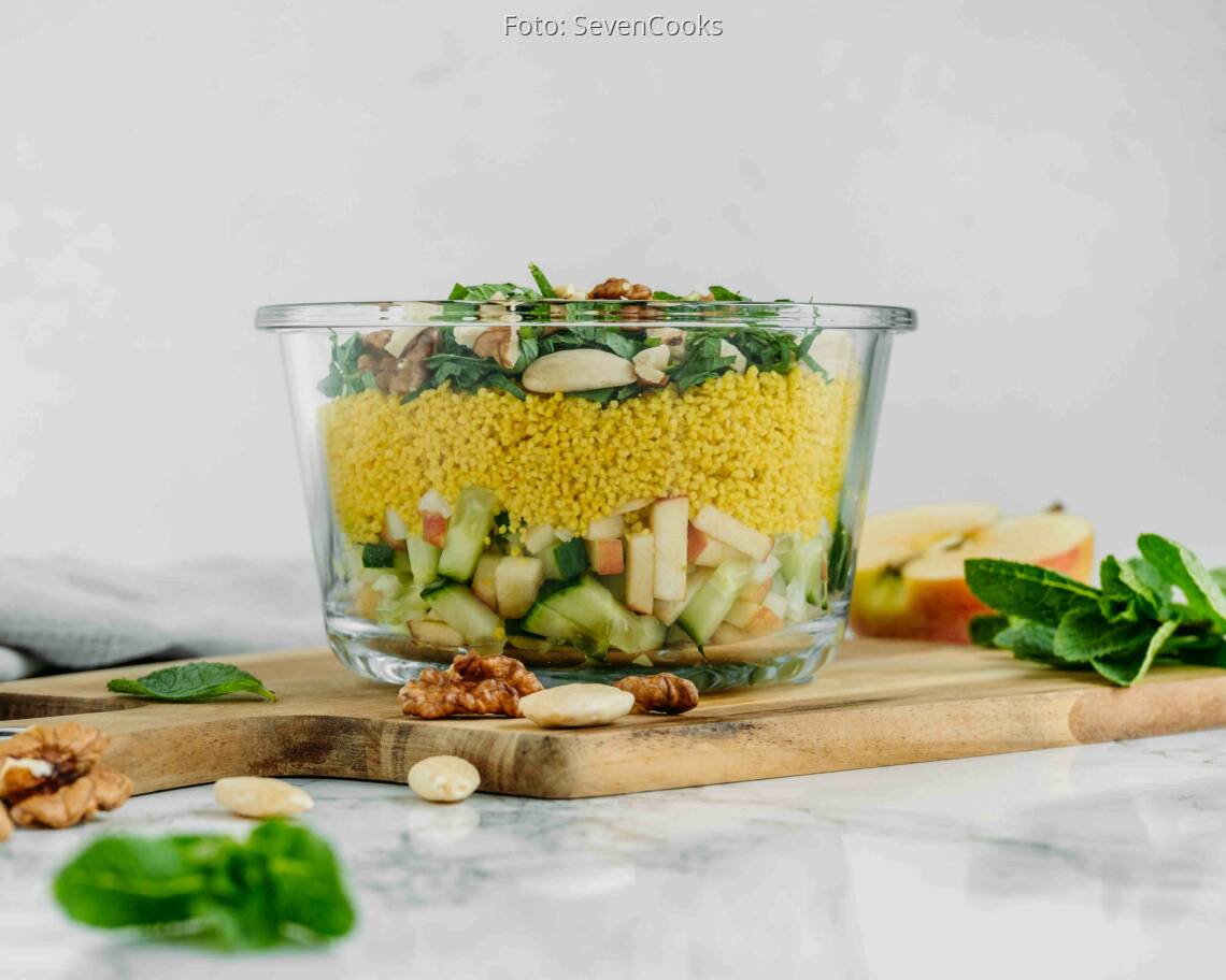 Veganes Rezept: Couscous Salat to go