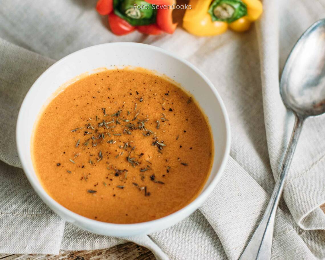 Veganes Rezept: Cremige Paprikasuppe_1