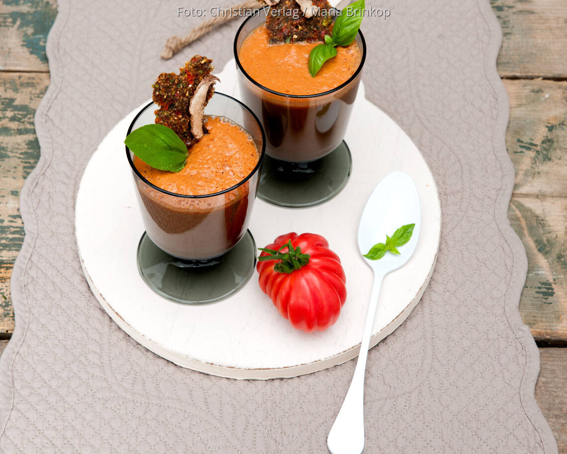 Veganes Rezept: Cremige Tomatensuppe