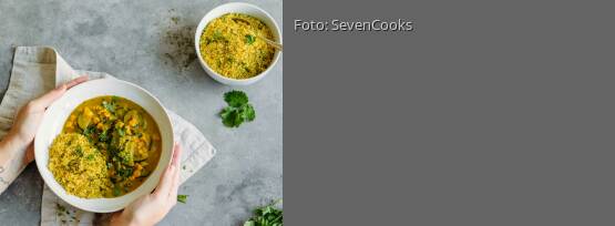 Rezeptbild für "Curry mit Couscoussalat"
