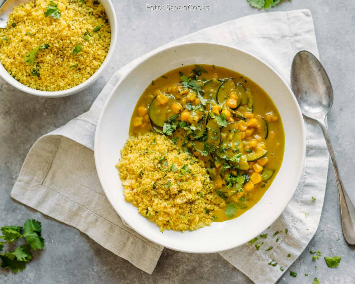 Veganes Rezept: Curry mit Couscoussalat 3