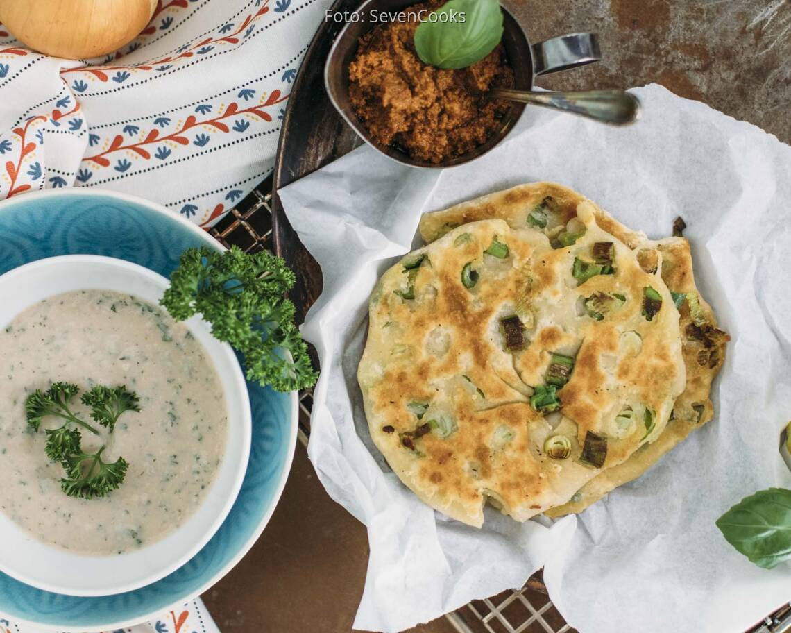 Veganes Rezept: Dinkel-Fladenbrot aus der Pfanne
