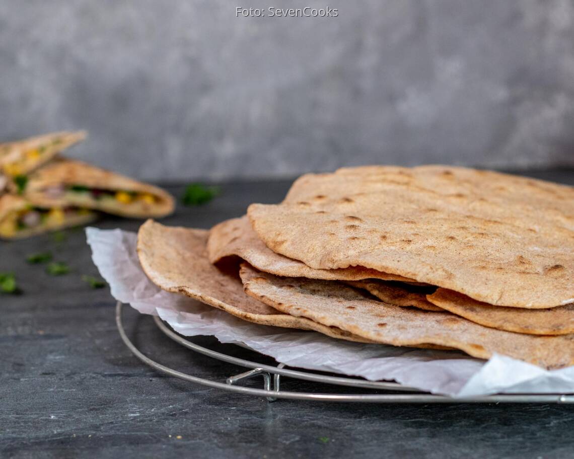 Veganes Rezept: Dinkel-Vollkorn-Wraps 2