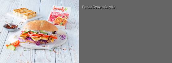 Rezeptbild für "Döner mit veganem Pfannenkäse"