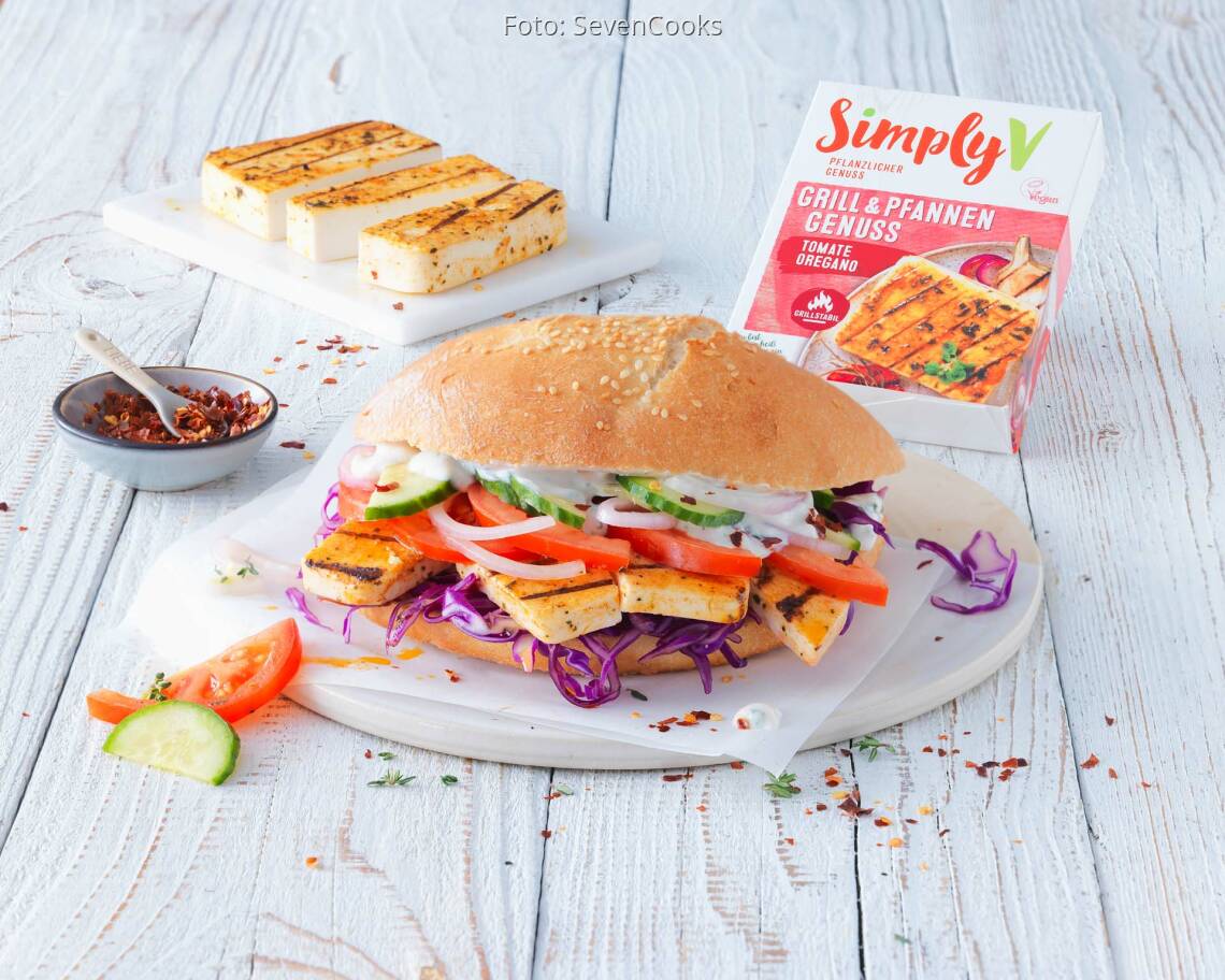 Veganes Rezept: Döner mit veganem Pfannenkäse 1