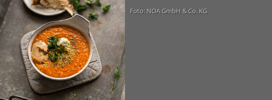 Rezeptbild für "Doppelte Linsensuppe mit Paprika-Chili"