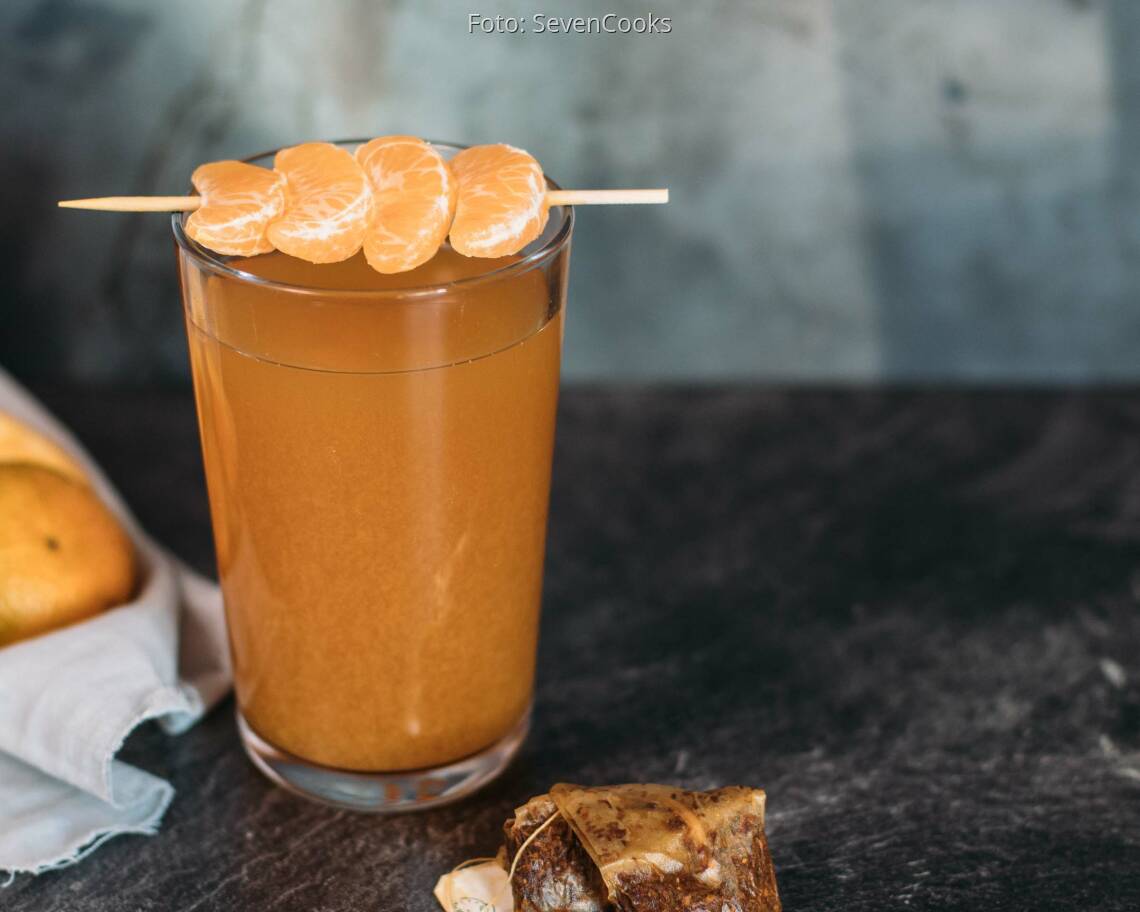 Veganes Rezept: Earl Grey – Mandarinen Eistee 1