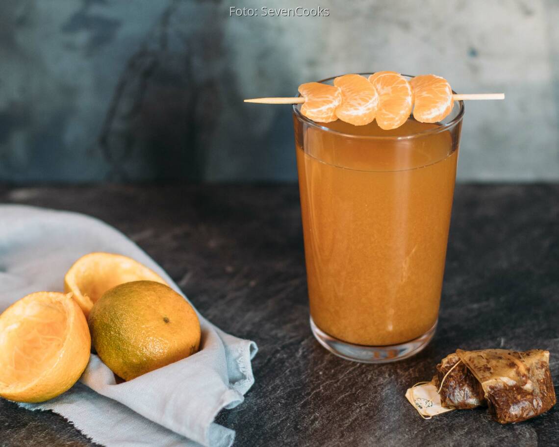 Veganes Rezept: Earl Grey – Mandarinen Eistee 2