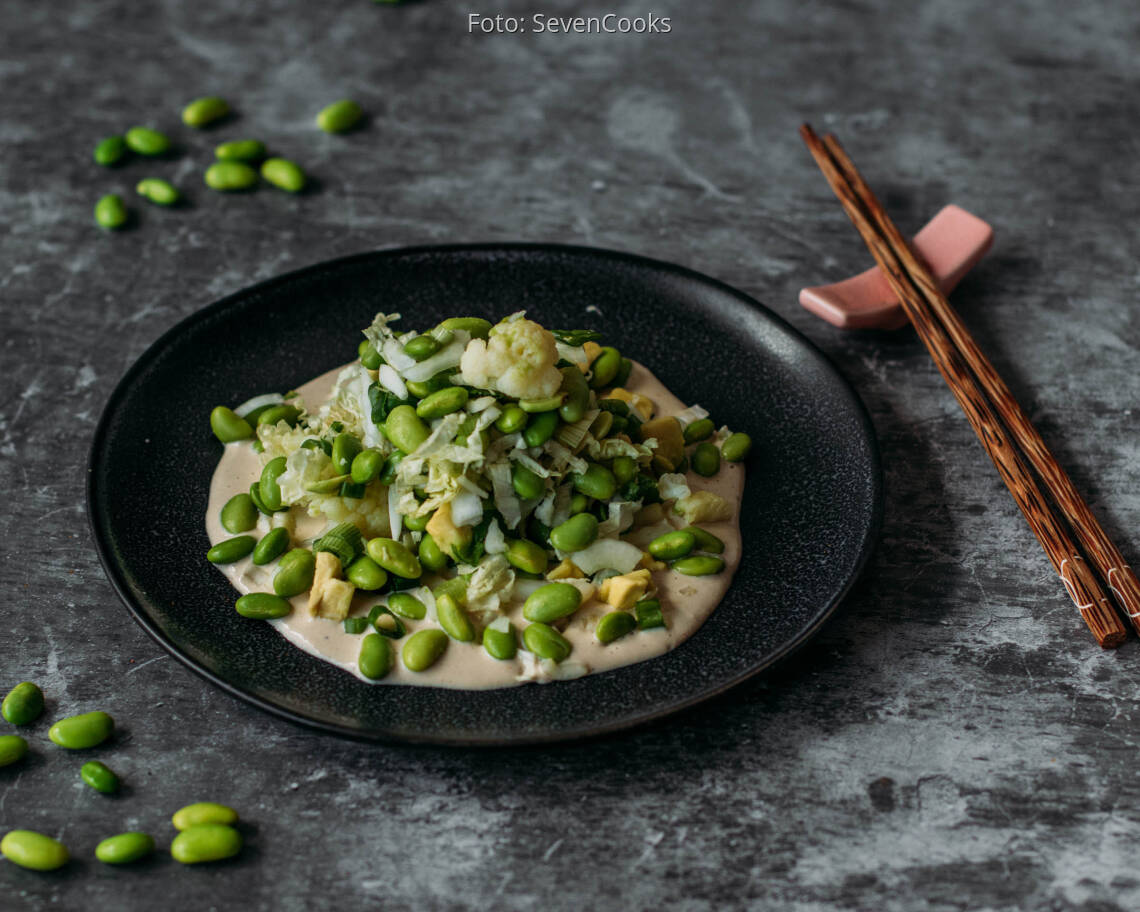 Veganes Rezept: Edamame Avocado Salat 3