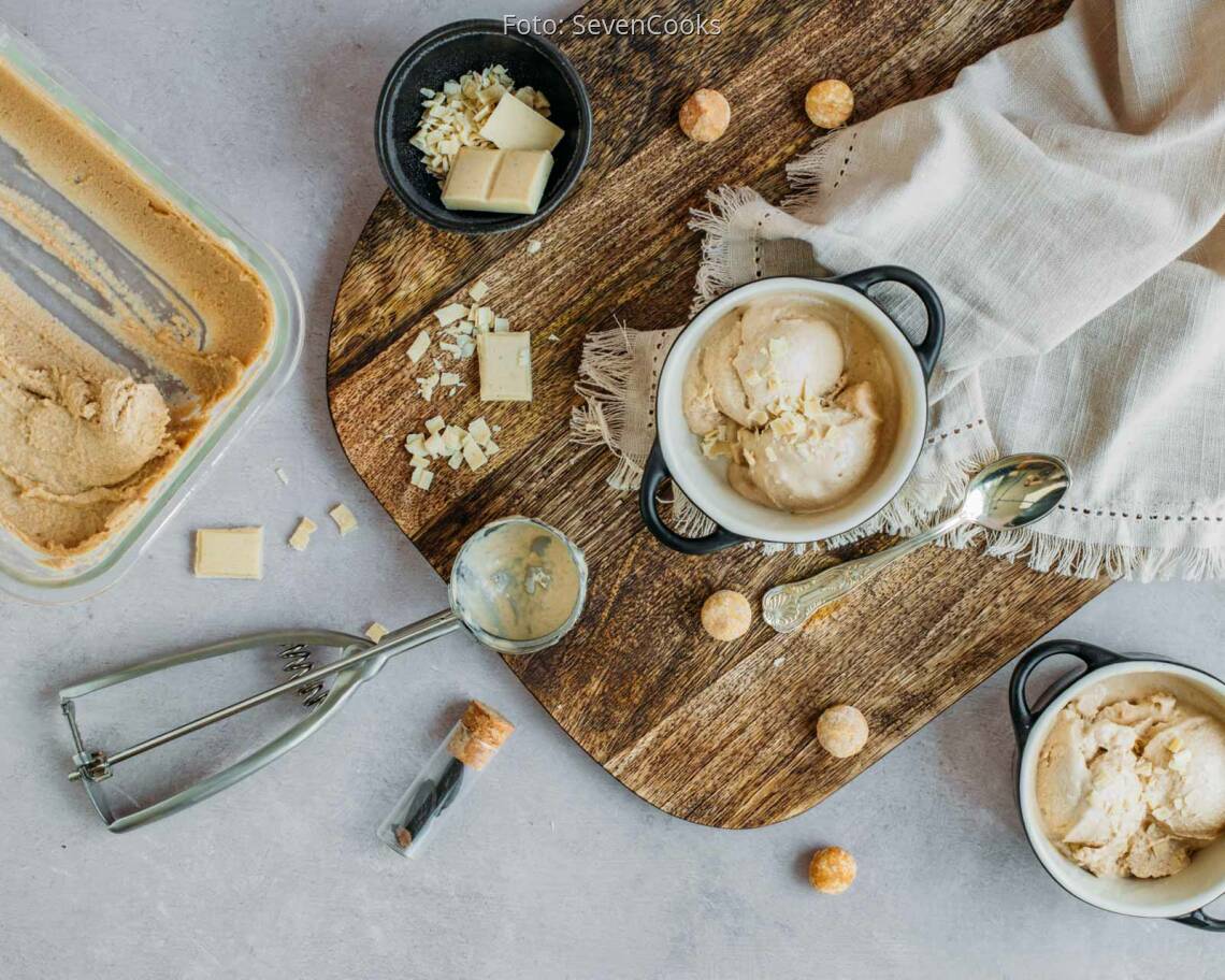 Veganes Rezept: Edles Macadamia Tonka Eis 1