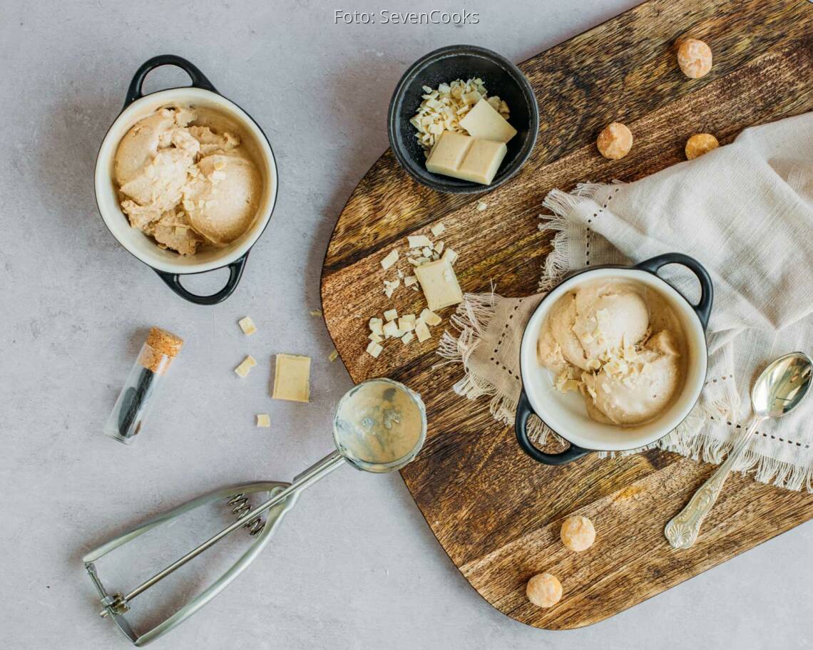 Veganes Rezept: Edles Macadamia Tonka Eis 3