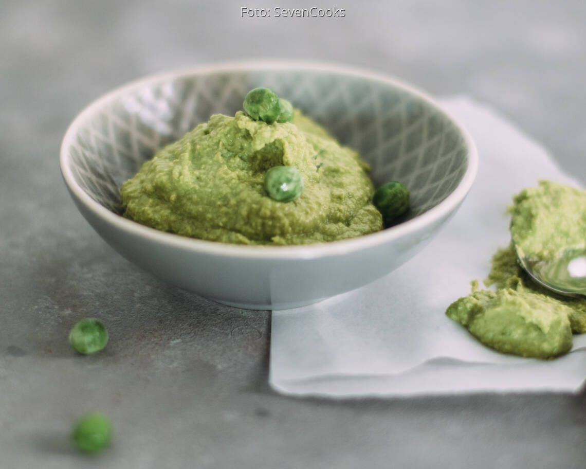 Veganes Rezept: Erbsen-Hummus