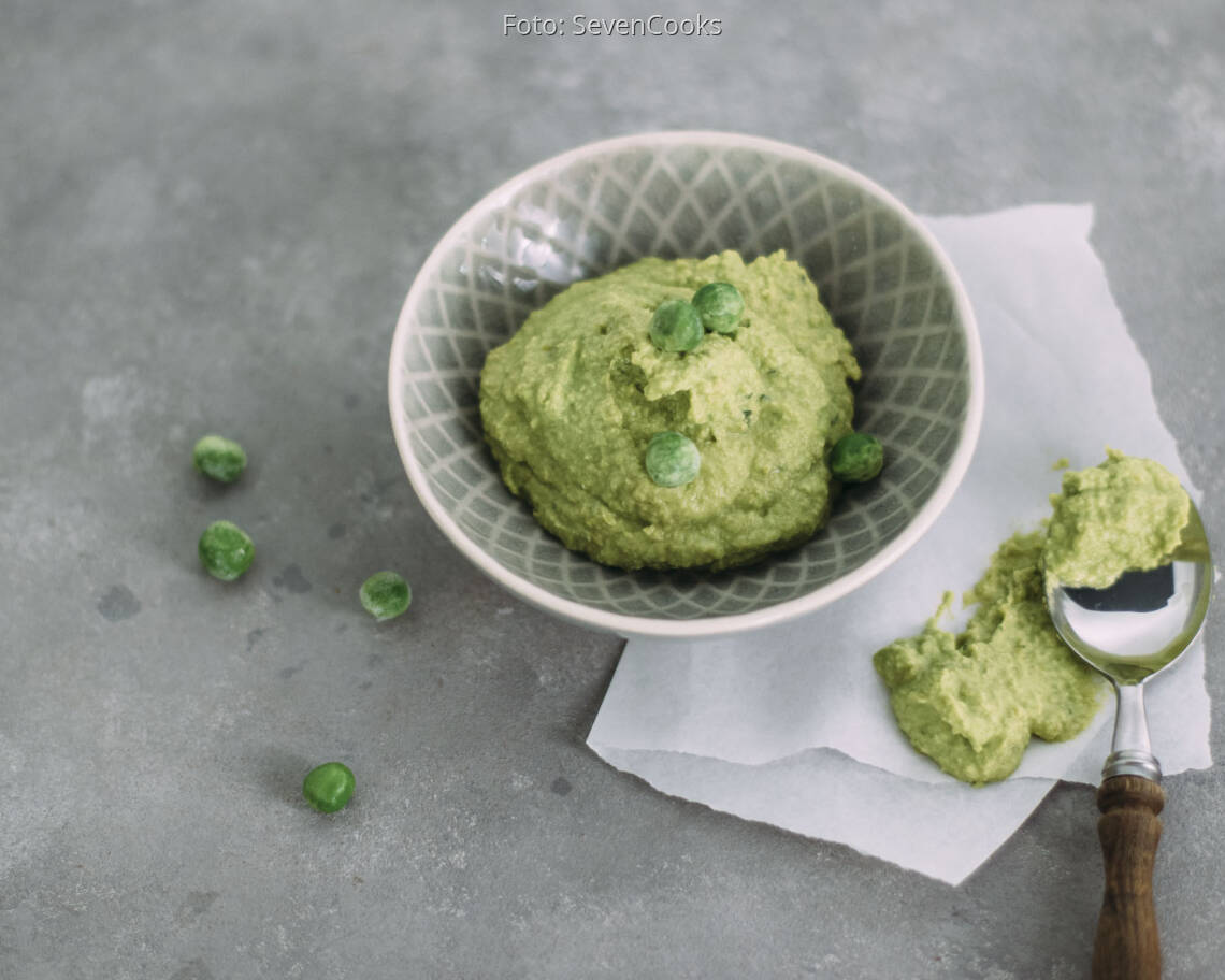 Veganes Rezept: Erbsen-Hummus