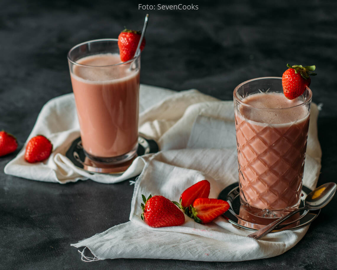 Veganes Rezept: Erdbeer Smoothie