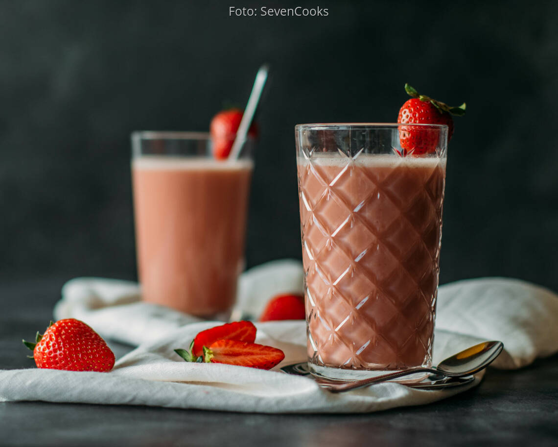Veganes Rezept: Erdbeer Smoothie
