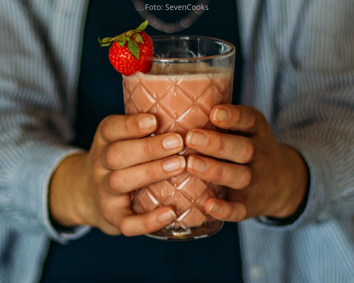 Veganes Rezept: Erdbeer Smoothie