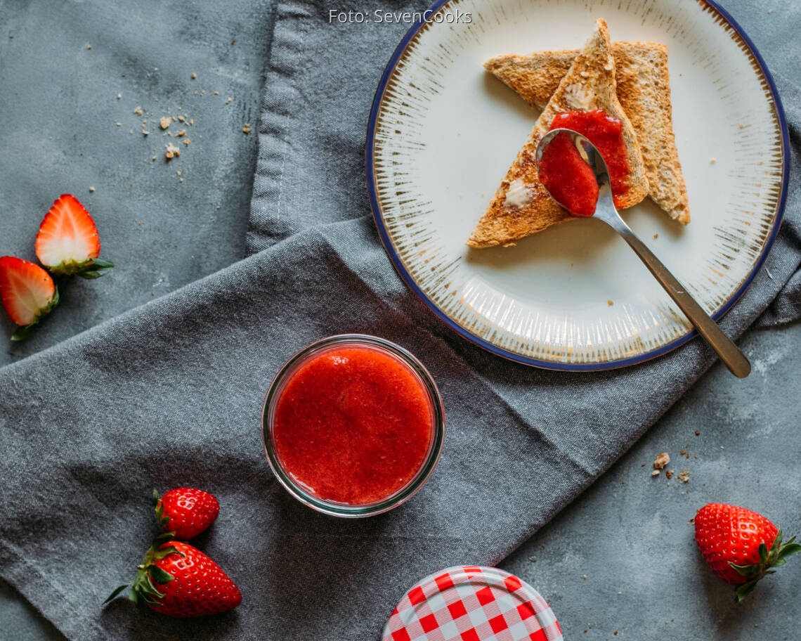 Veganes Rezept: Erdbeermarmelade