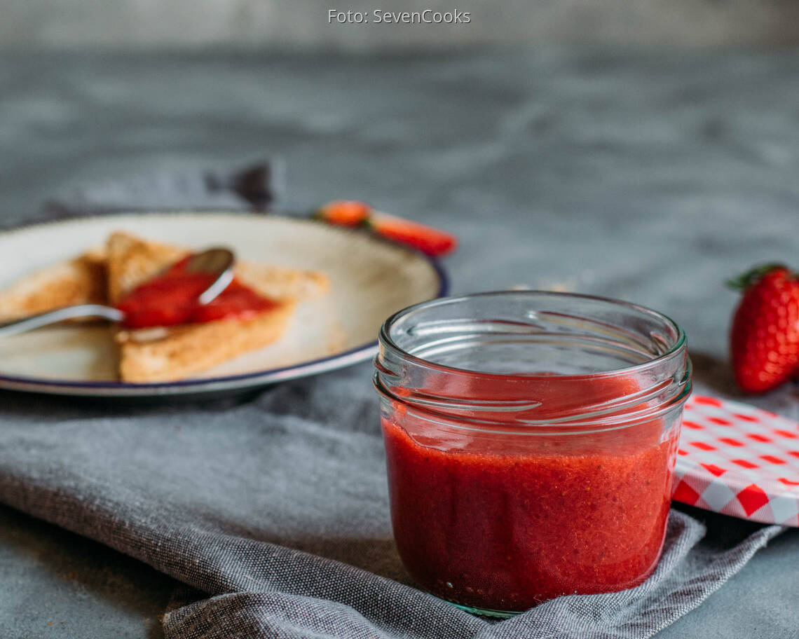 Veganes Rezept: Erdbeermarmelade