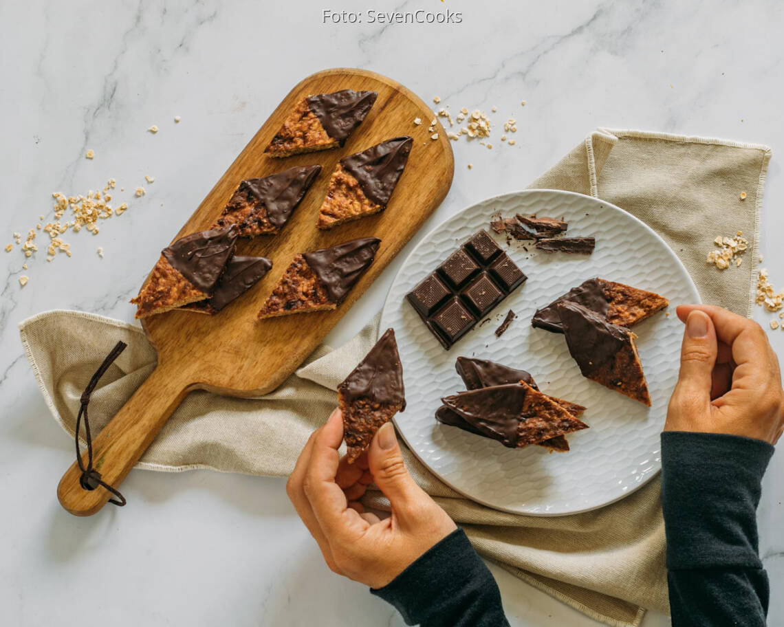 Veganes Rezept: Erdnuss Bananen Kekse