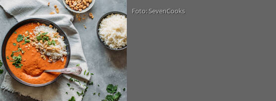 Rezeptbild für "Erdnusssuppe mit Reis"