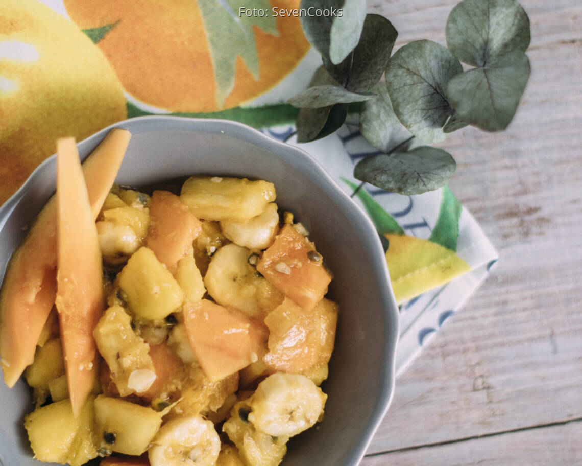 Veganes Rezept: Exotischer Obstsalat_3
